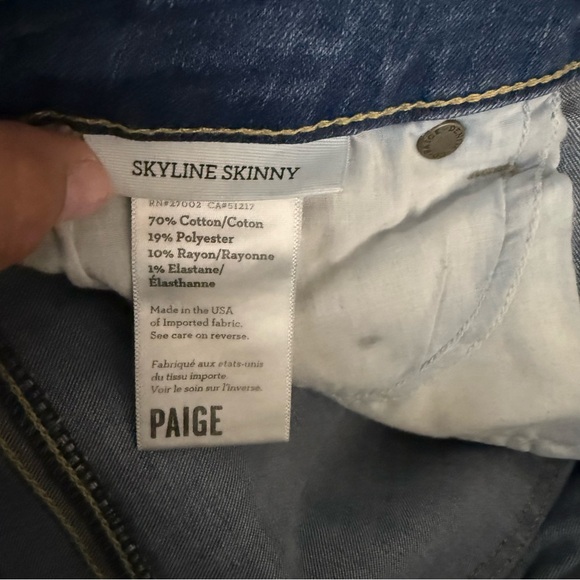 Paige Skyline Skinny Jeans Size 29 - Picture 9 of 10